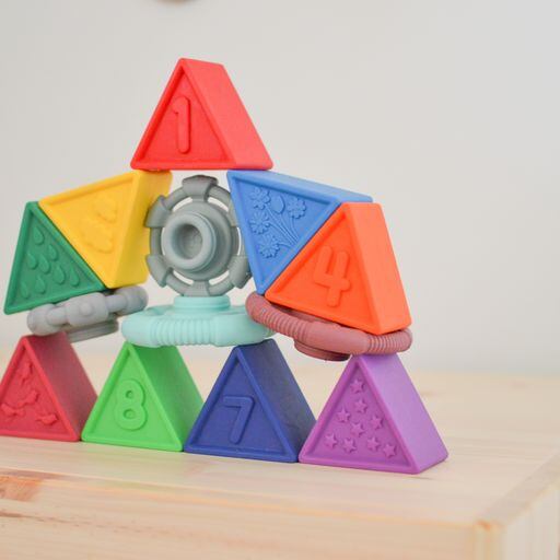 Jellystone Designs Skládací hračka Triblox - duhová