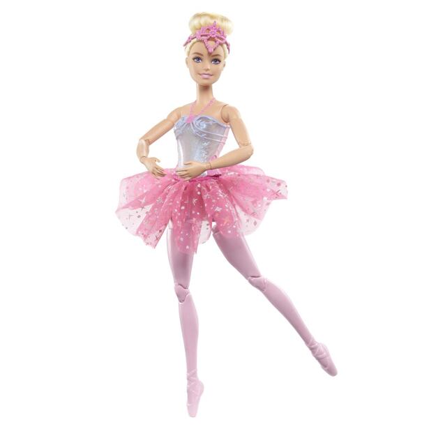 Mattel Barbie Svítící magická baletka s růžovou sukní