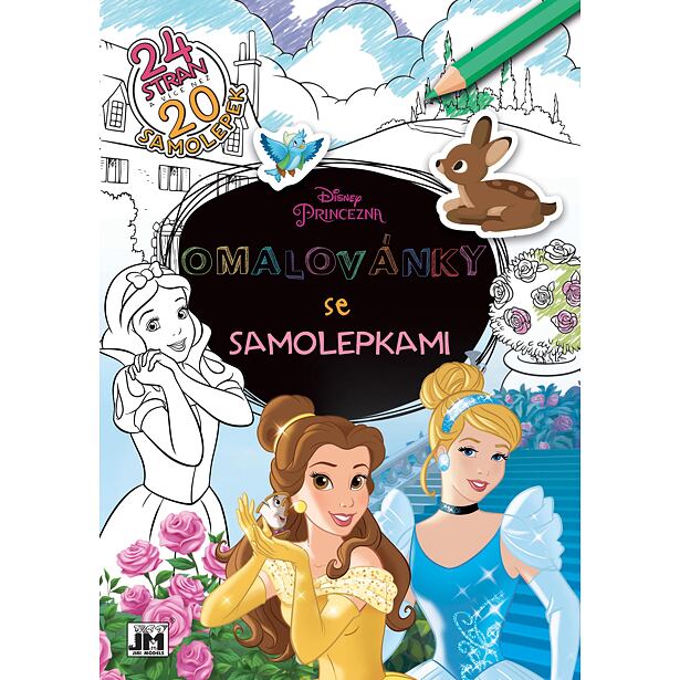 Jiri Models Omalovánky se samolepkami A4 Princezny