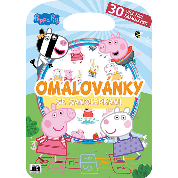JIRI MODELS Omalovánky se samolepkami/ Peppa