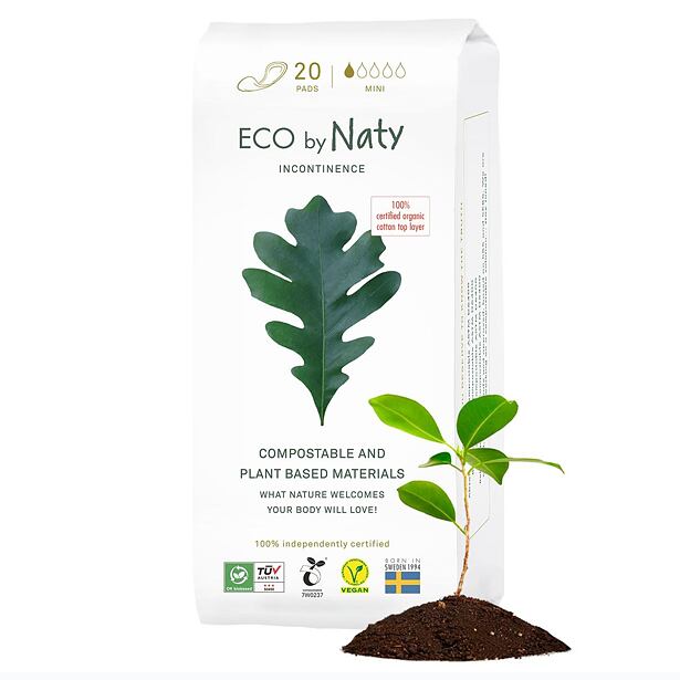 Dámské ECO inkontinenční vložky Naty - mini (20 ks)