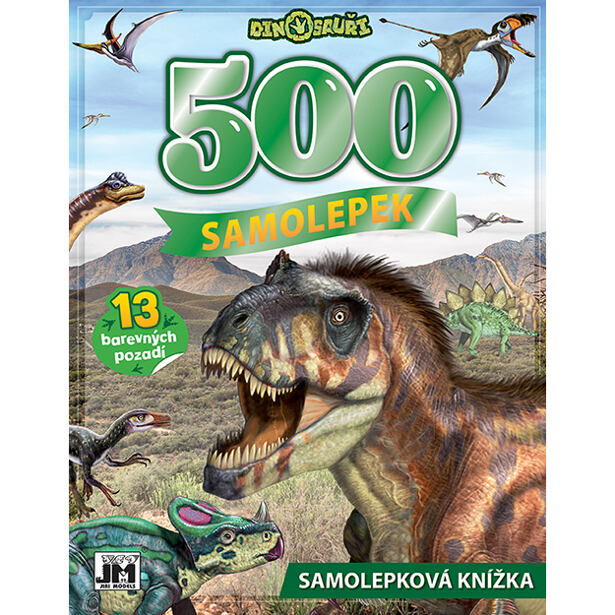 Jiri Models Samolepková knížka 500/ Dinosauři