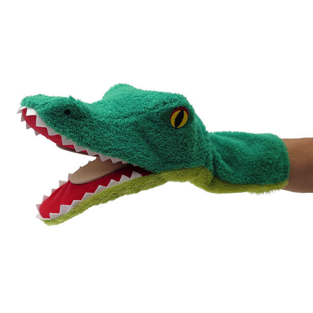 Moravská ústředna maňásek klapací krokodýl 38 cm