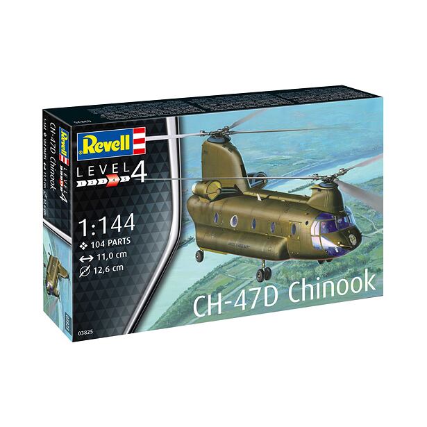 Revell ModelSet Vrtulník 63825 - CH-47D Chinook (1:144)