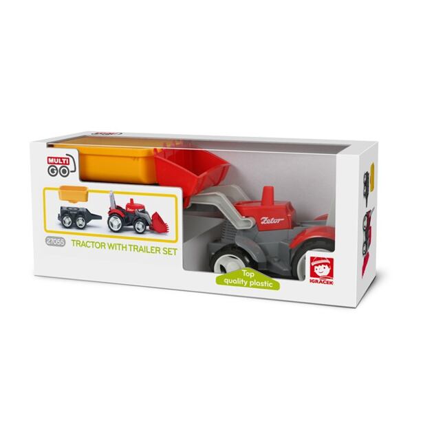 Igráček MultiGO 1+2 Traktor s přívěsem - Zetor s valníkem