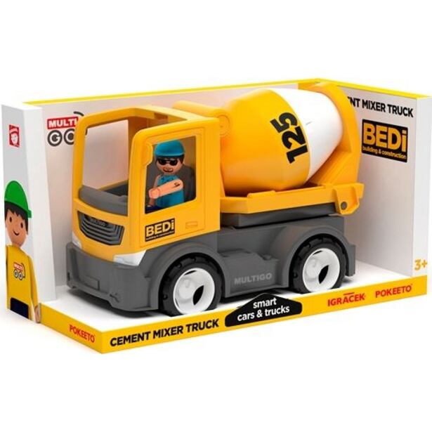 Igráček MultiGO Build Míchačka s řidičem - auto s Igráčkem