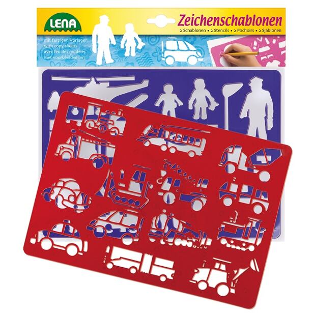 Lena Kreslící šablony dopravní prostředky
