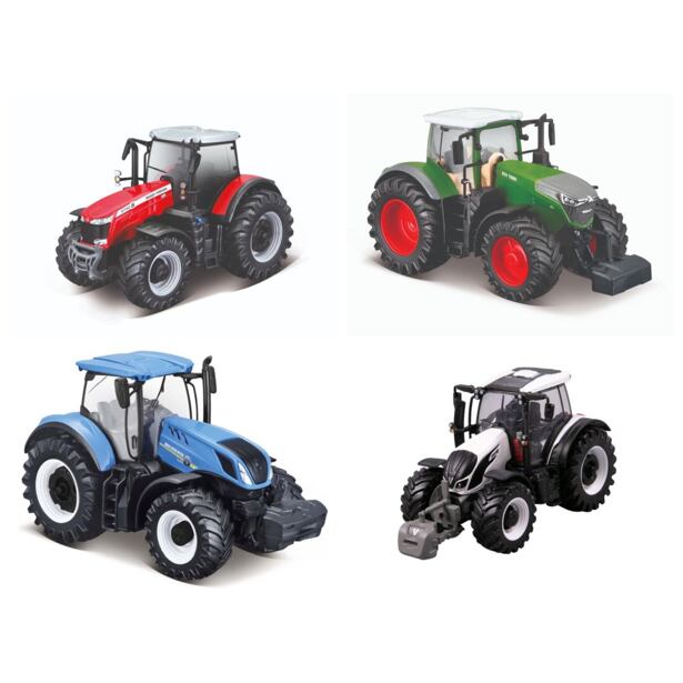 Bburago Farm Tractor na setrvačník 10 cm, více druhů