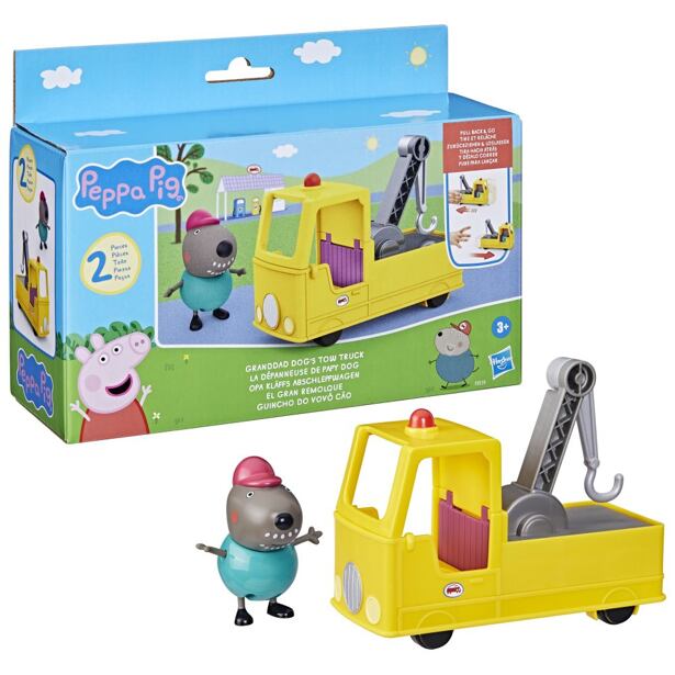 Hasbro Prasátko Peppa Tažný vůz dědy psa