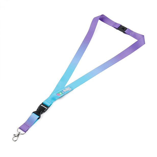 Oxybag Klíčenka s karabinkou OXY Ombre modro-fialová