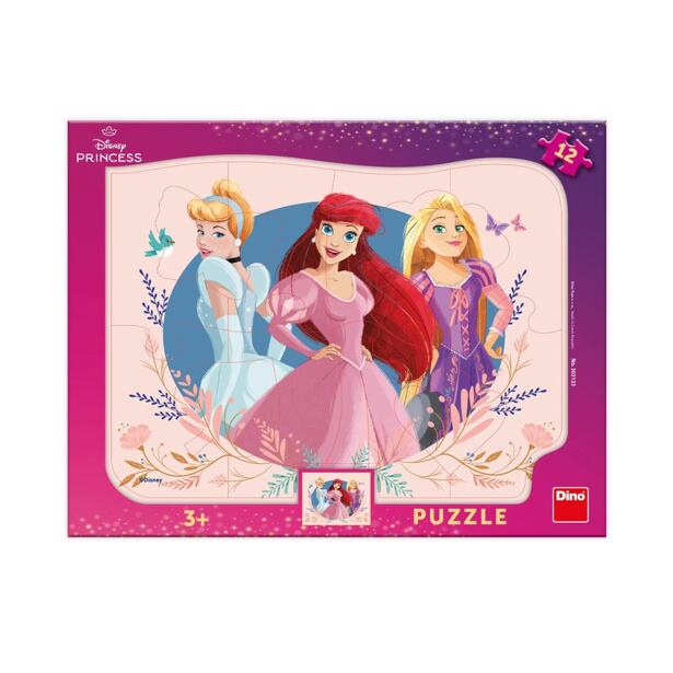 Dino Princezny 12 dílků deskové tvary Puzzle