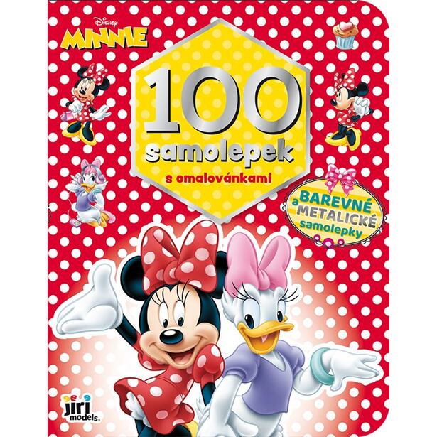 Jiri Models 100 samolepek s omalovánkami Minnie