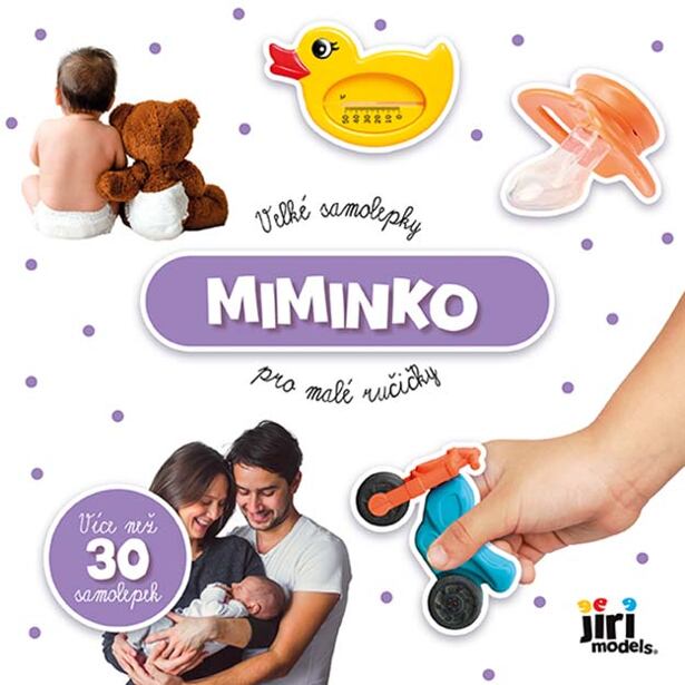 Jiri Models Velké samolepky pro malé ručičky Nové miminko
