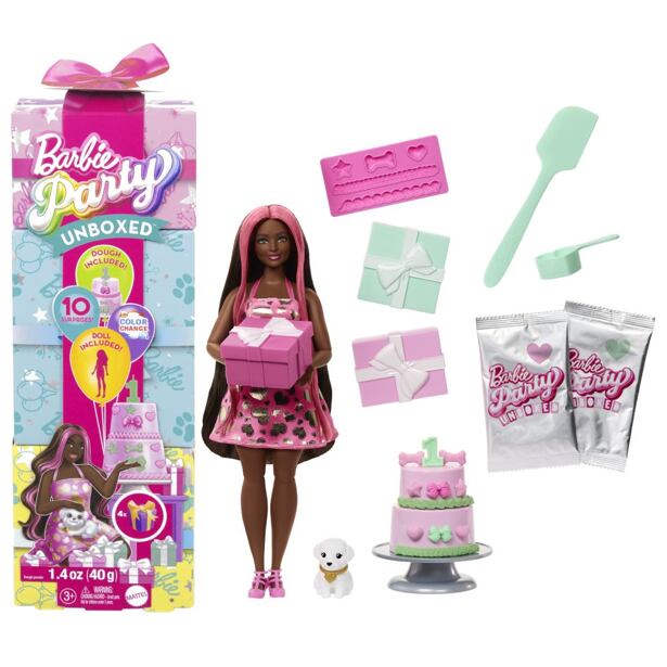 Mattel Barbie Party REVEAL růžová