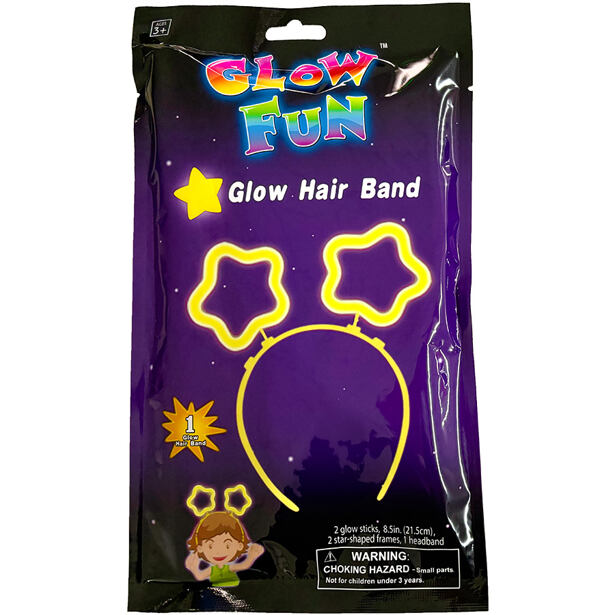 GLUMI Svítící čelenka - Hvězdičky