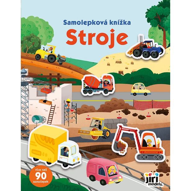 Jiri Models Samolepková knížka Stroje