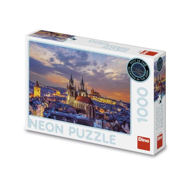 Dino Pohled na Hradčany Puzzle 1000 dílků neon