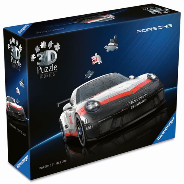 Ravensburger Iconics: Porsche 911 GT3 Cup 3D puzzle 154 dílků