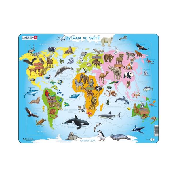 Dino Zvířata ve světě EDU Puzzle 28 dílků