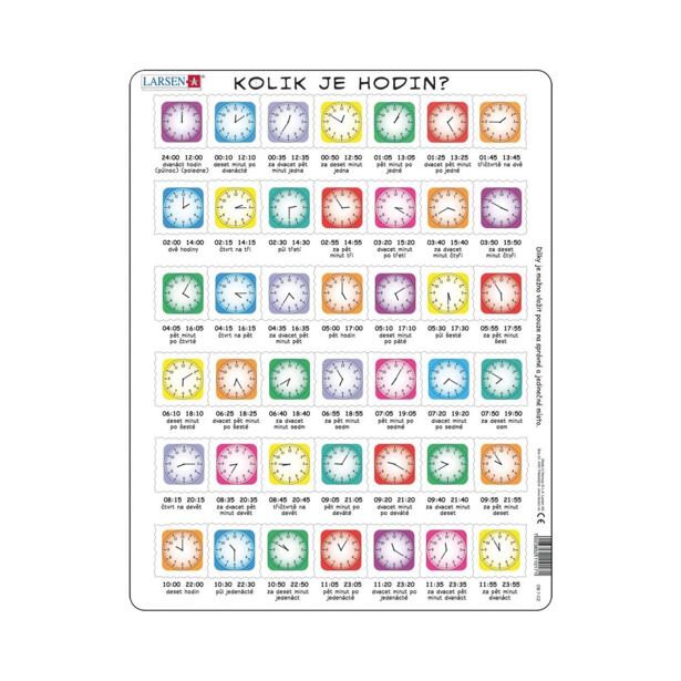 Dino Hodiny EDU Puzzle 42 dílků