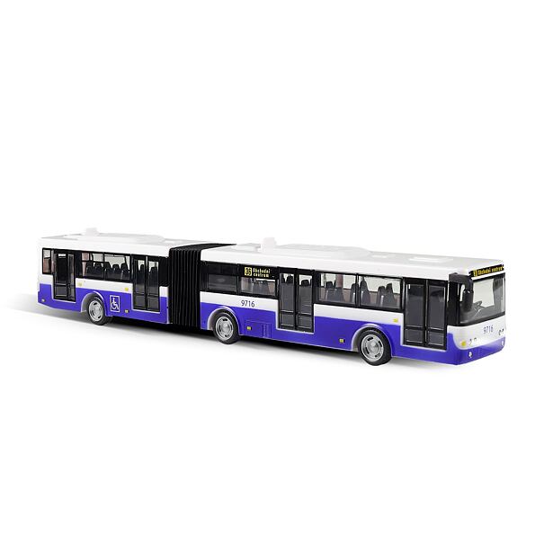 Rappa Kloubový autobus který hlásí zastávky česky 36 cm modrý