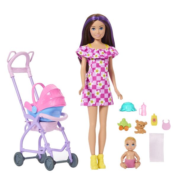 Mattel Barbie Skipper Babysitter Chůva s kočárkem