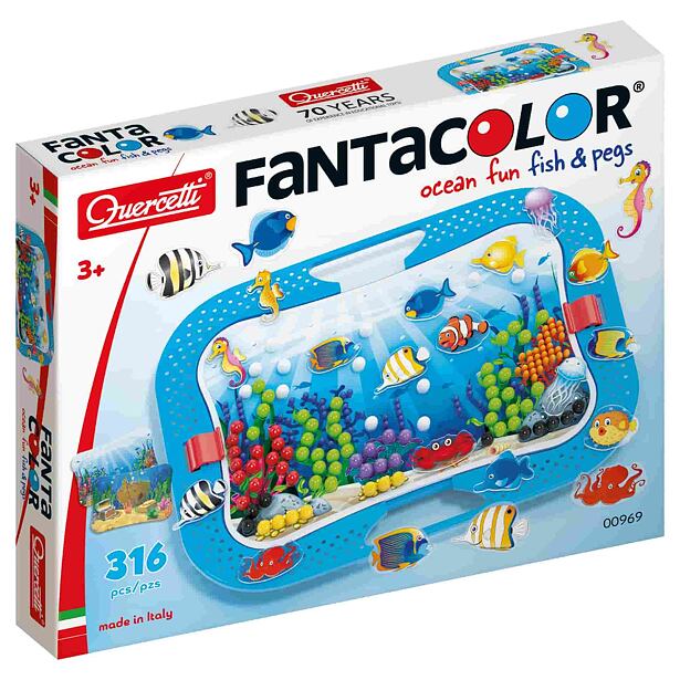 Quercetti Mozaika Fantacolor - zábava v oceánu - ryby - 316 ks