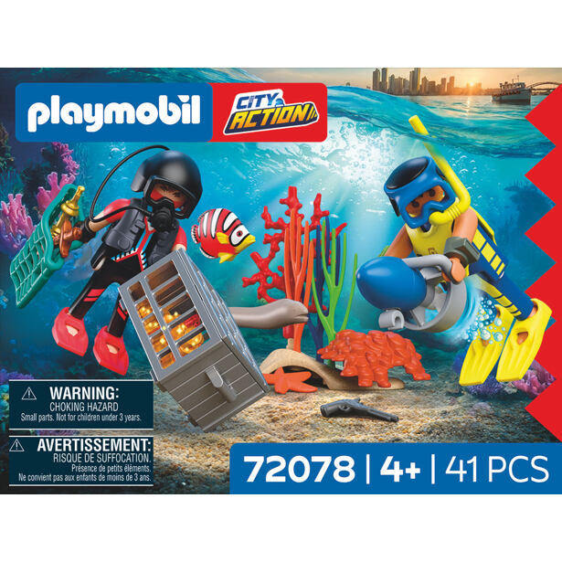 Playmobil Policejní potápěč s pokladem