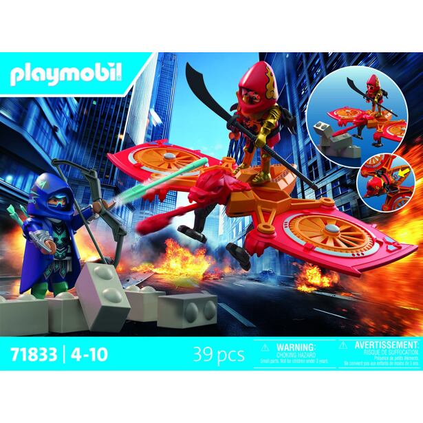 Playmobil Hrdina s dronem vs. podlý Ninja