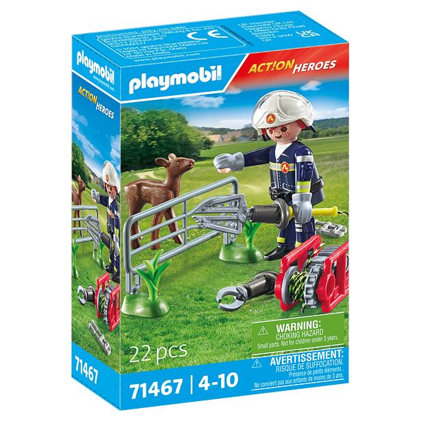 Playmobil Hasiči při záchraně zvířat