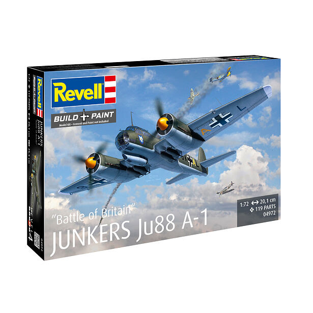 Revell Plastic ModelKit letadlo 04972 - Junkers Ju88 A-1 Battle of Britain (1:72)