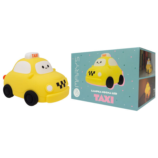 Mary's LED Silikonová noční lampička stmívatelná, dotyková - Taxi
