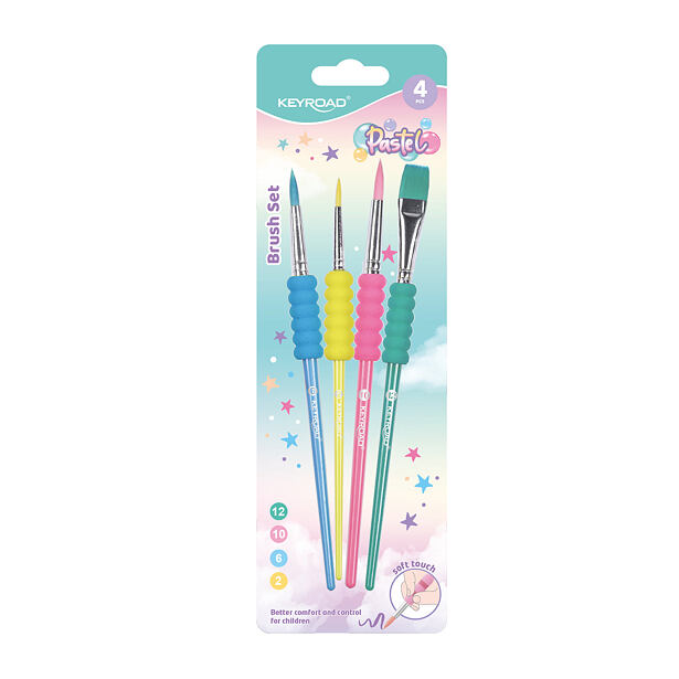 KEYROAD Sada štětců pastel, pěnový úchop