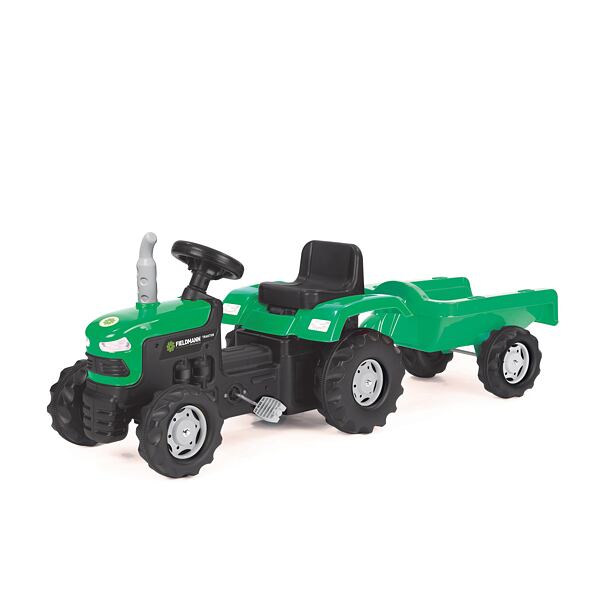BUDDY TOYS Šlapací traktor s vozíkem