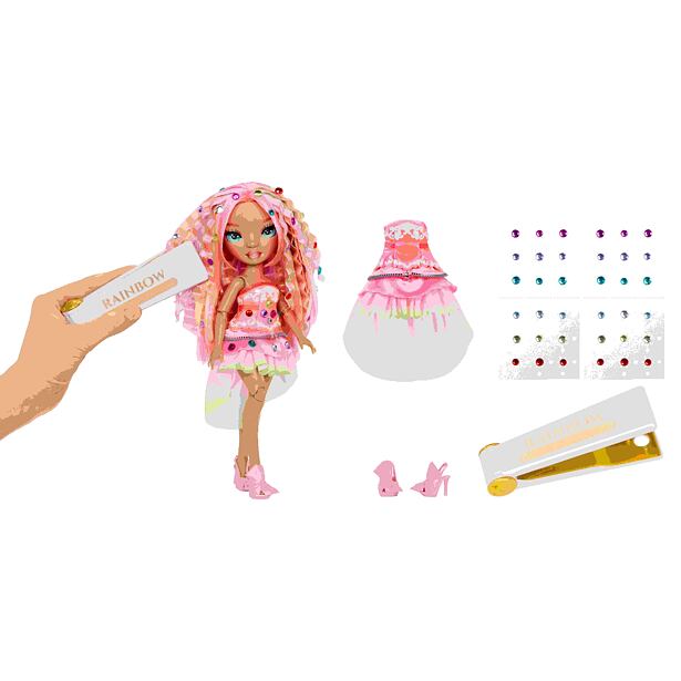 Rainbow High Be Dazzling Fashion panenka - Adeline Rose (Pink)