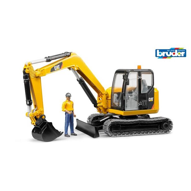 Bruder Minibagr CAT s figurkou