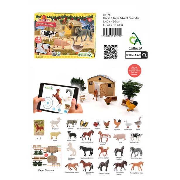 COLLECTA Adventní kalendář - farma a koně