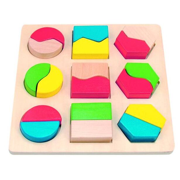 Woody Destička s geometrickými tvary