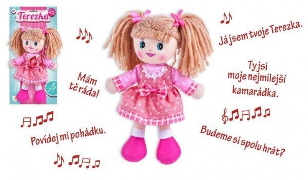 Teddies Panenka hadrová Terezka 30cm česky mluvící