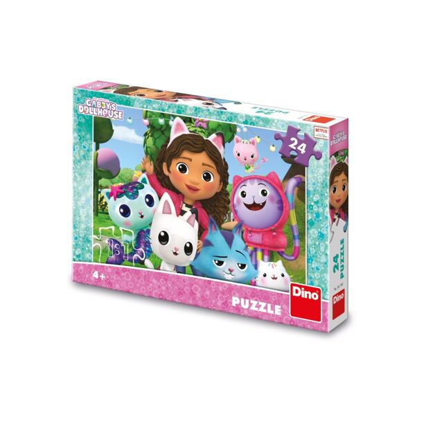 Dino Gabby's Dollhouse 24 dílků Puzzle Gáby na zahradě