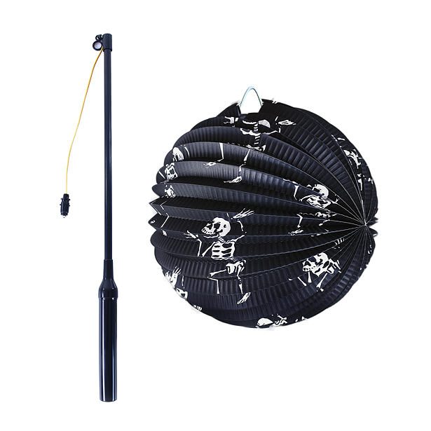 Rappa Lampion kostra 25 cm se svítící hůlkou 39 cm