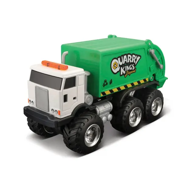 Maisto Builder Zone Quarry monsters Užitkové vozy - popelářský vůz