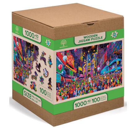Wooden City Dřevěné puzzle XL,1010 dílků, Nový rok
