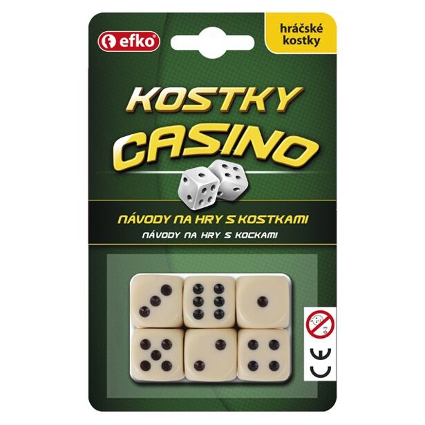 Efko Hrací kostky Casino keramické