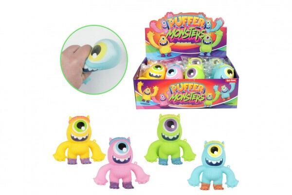 Teddies Příšerka gumová antistresová mačkací sliz 11cm 4 barvy