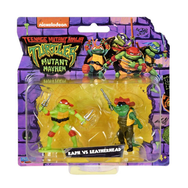 Orbico Teenage Mutant Ninja Turtles - Minifigurky želvy NINJA, 2 ks v balení, Raph vs Leatherhead