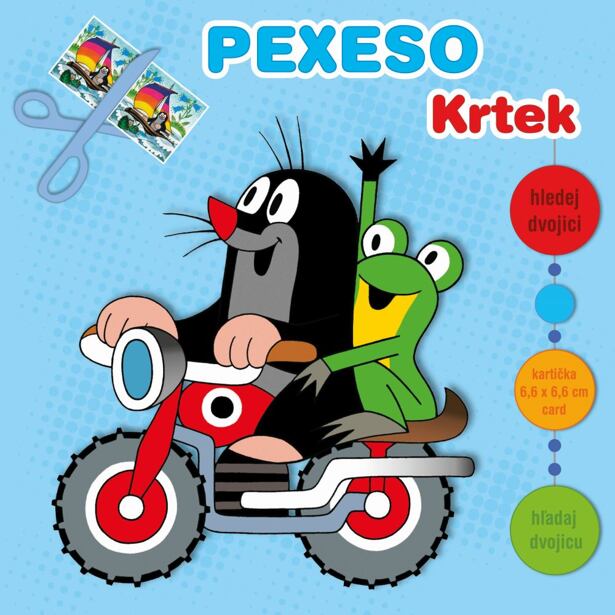Akim Pexeso sešitové vystřihovací s MAXI kartičkami - Krtek