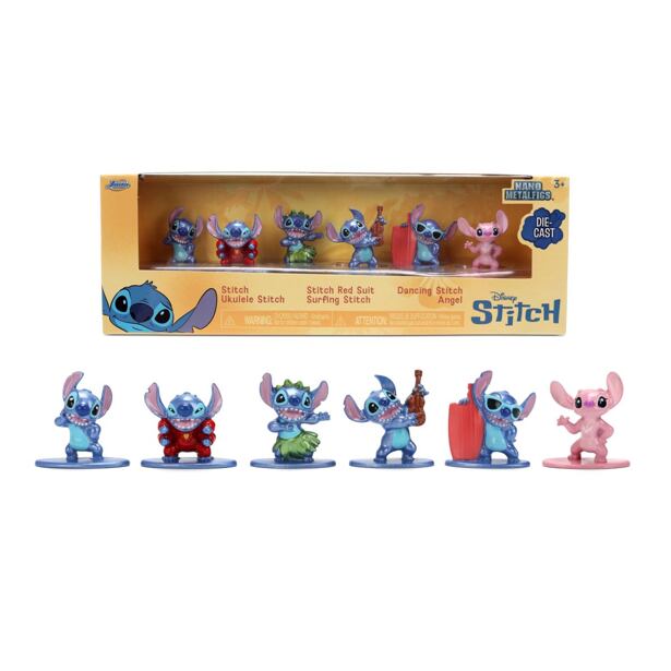 Jada Stitch Kovové sběratelské nanofigurky 1,65" sada 6 ks