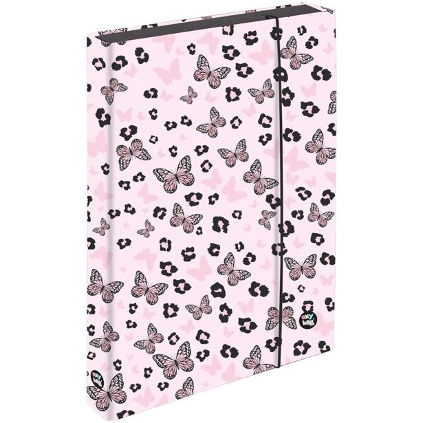 Oxybag Box na sešity A4 Jumbo -  OXY NEXT Butterfly pink