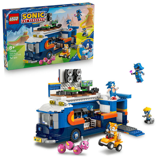 LEGO® Sonic the Hedgehog™ 77006 Velitelské vozidlo týmu Sonic